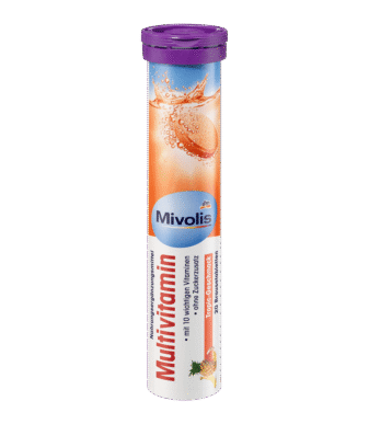 Mivolis Comprimés effervescents multivitaminés, 20 comprimés, 82 g