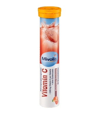 Mivolis Comprimés effervescents de vitamine C, 20 comprimés, 82 g