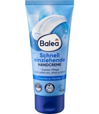 Balea Crème mains à absorption rapide pour peaux sèches, 100 ml
